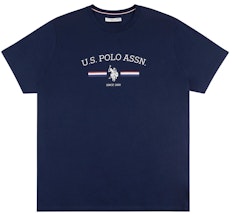 U.S. Polo Assn. Stripe Rider T-Shirt Marineblau